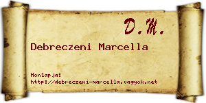 Debreczeni Marcella névjegykártya