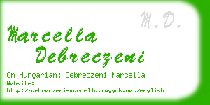 marcella debreczeni business card